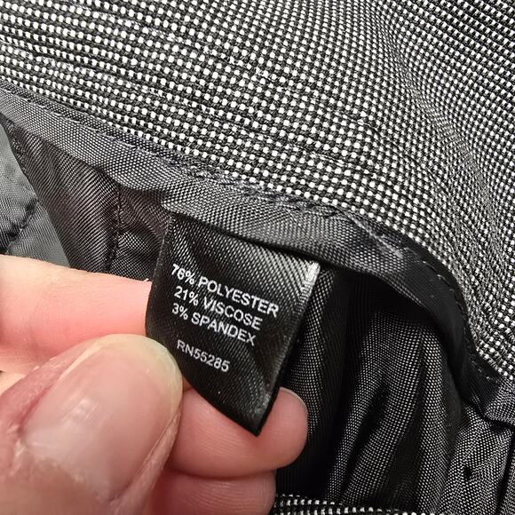 Women's Express Black & Gray Cropped Dress Pants Trousers | Size 2 - Picture 11 of 12